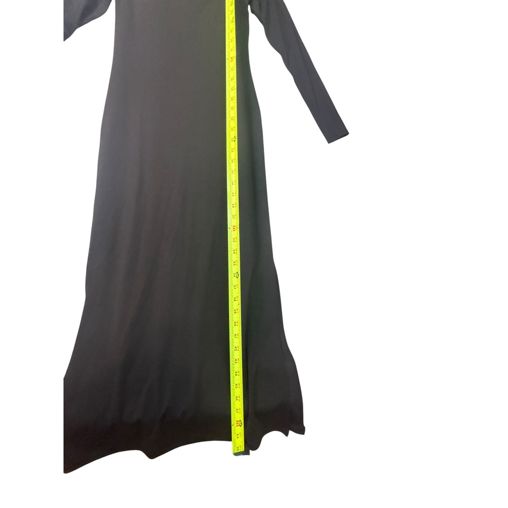 OFFLINE by Aerie Real Me Xtra Black Long Sleeve Square Neck Maxi Dress Small - Picture 6 of 6